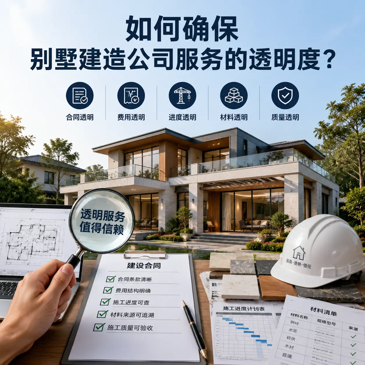 在 长顺 如何确保别墅建造公司服务的透明度？