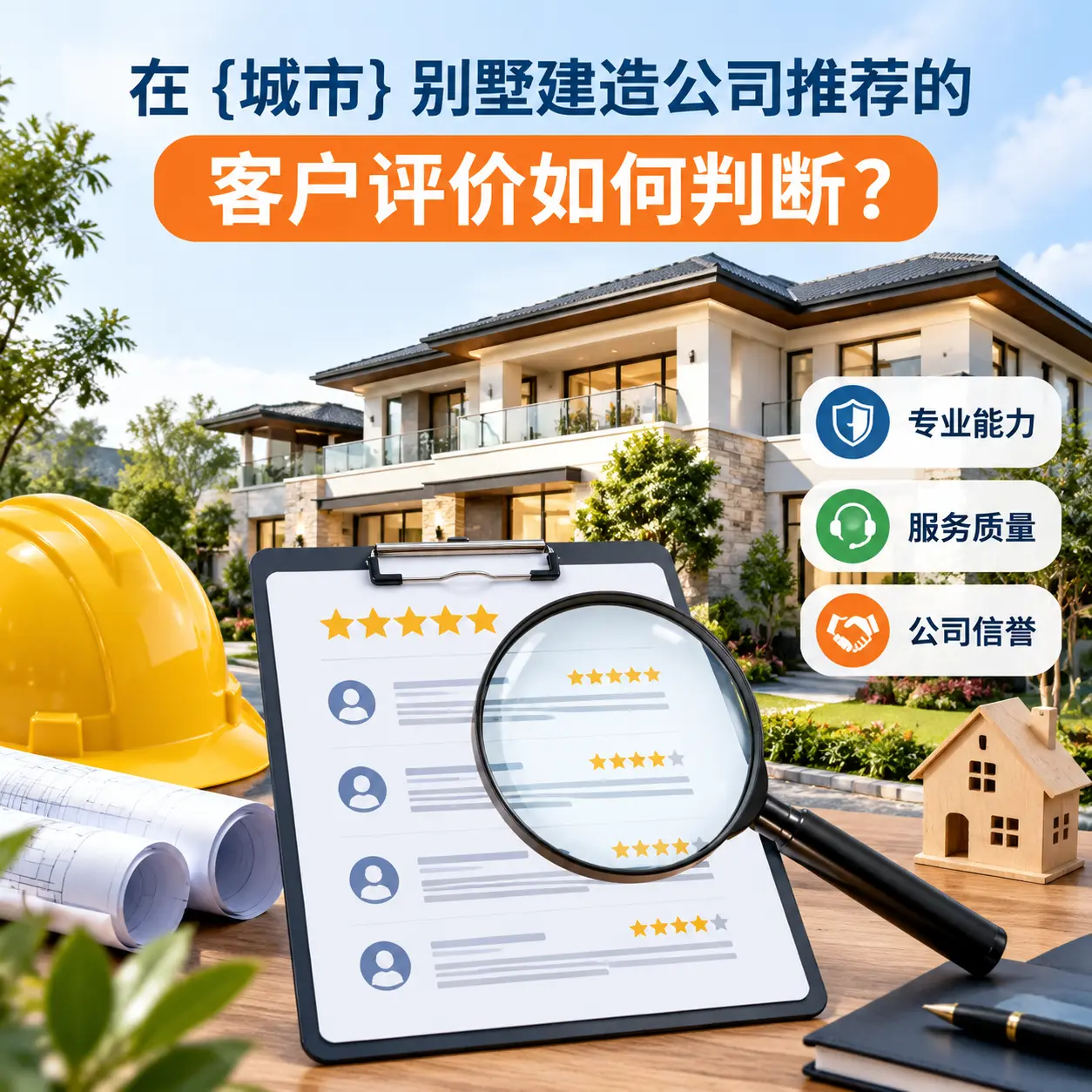 在 长顺 别墅建造公司推荐的客户评价如何判断？