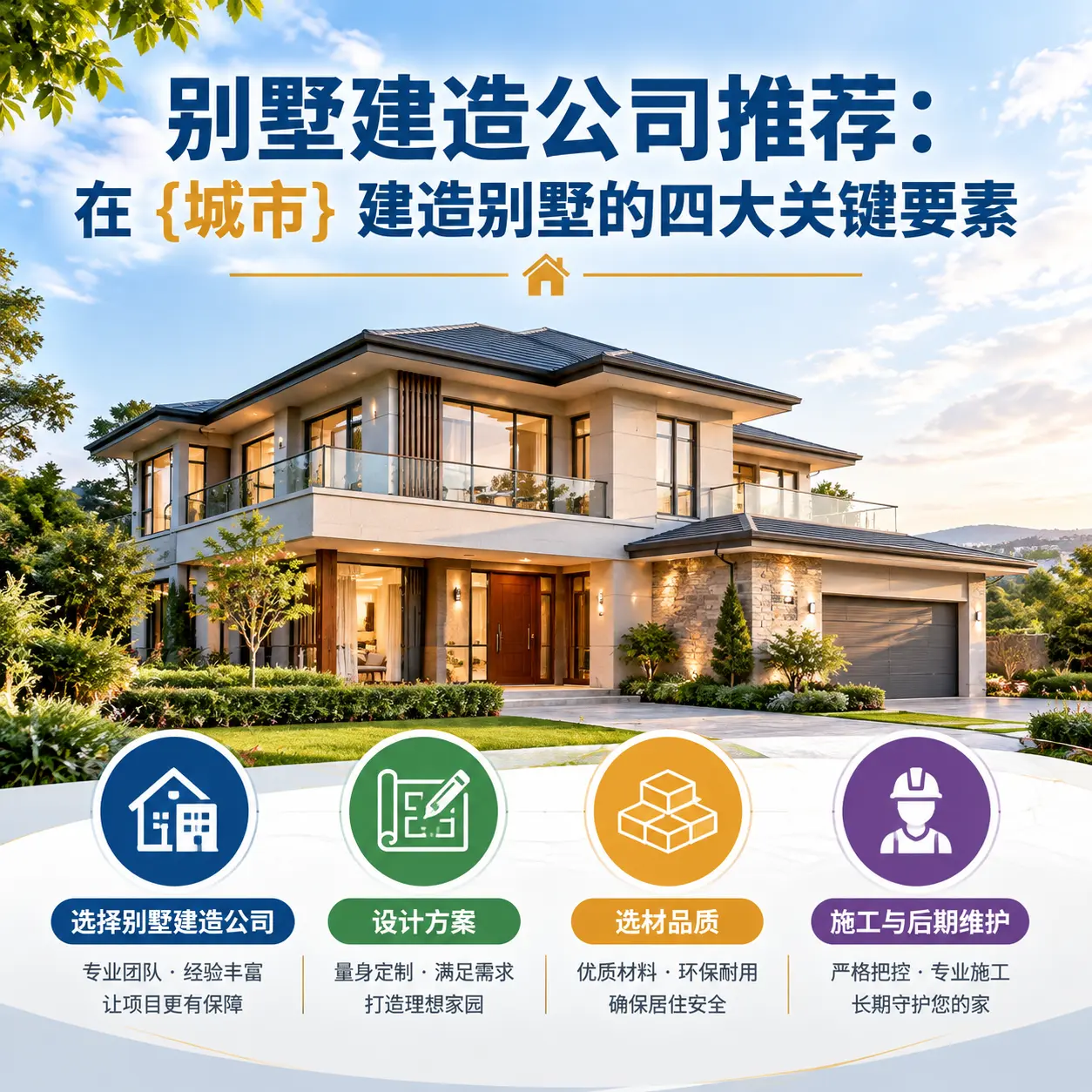 别墅建造公司推荐：在 长顺 建造别墅的四大关键要素