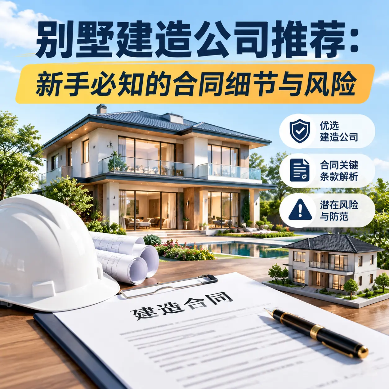 别墅建造公司推荐:新手必知的合同细节与风险
